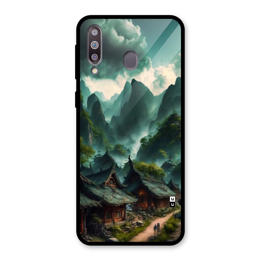Ancient Village Glass Back Case for Galaxy M30