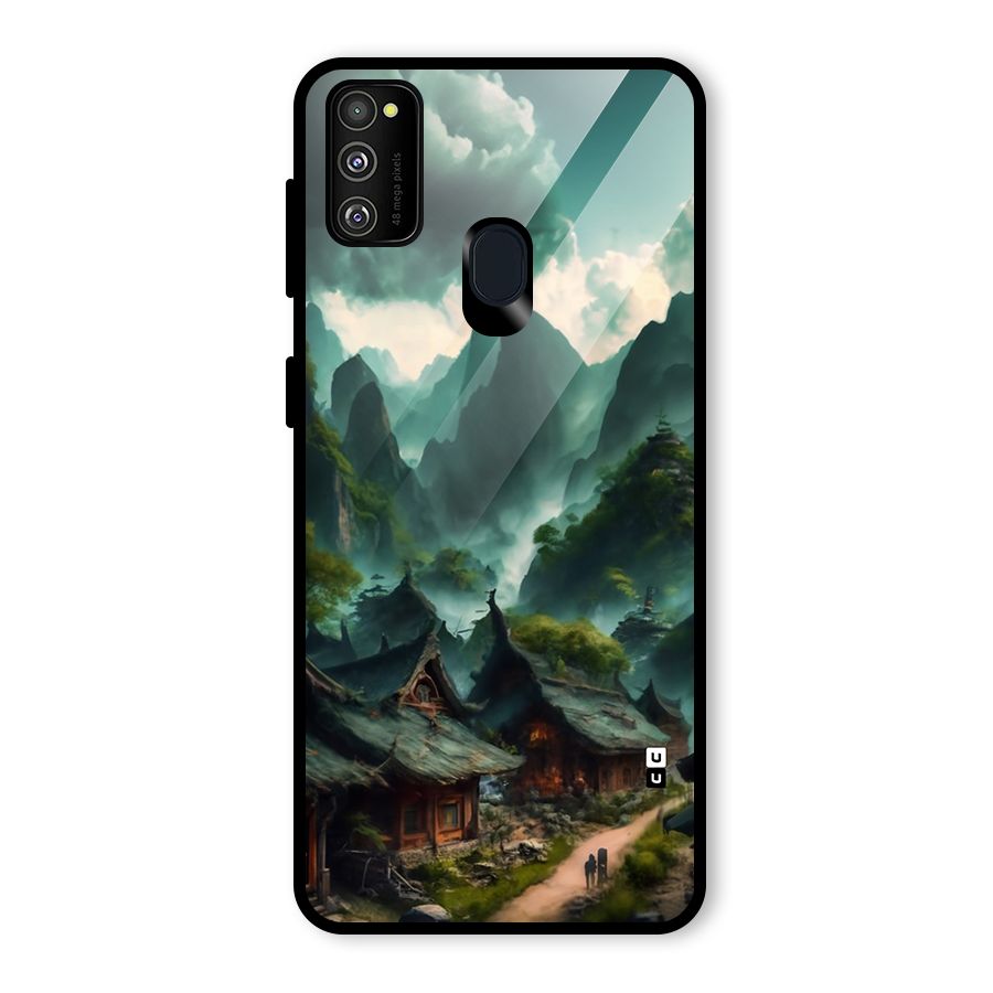 Ancient Village Glass Back Case for Galaxy M30s