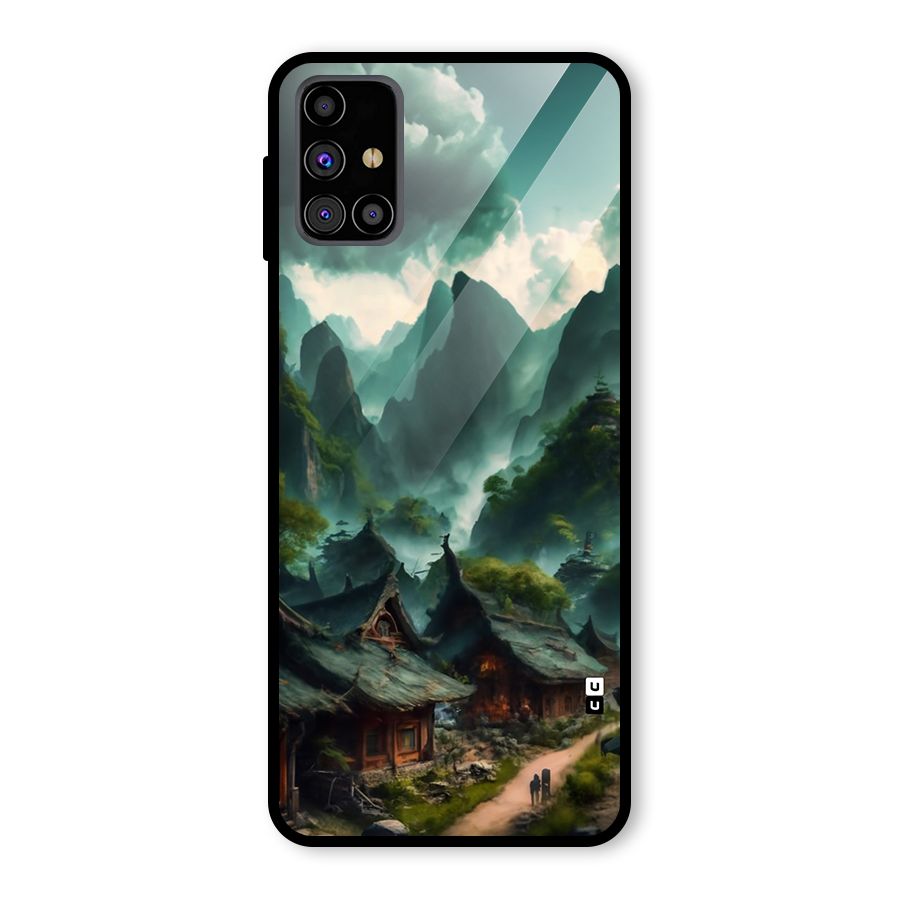 Ancient Village Glass Back Case for Galaxy M31s