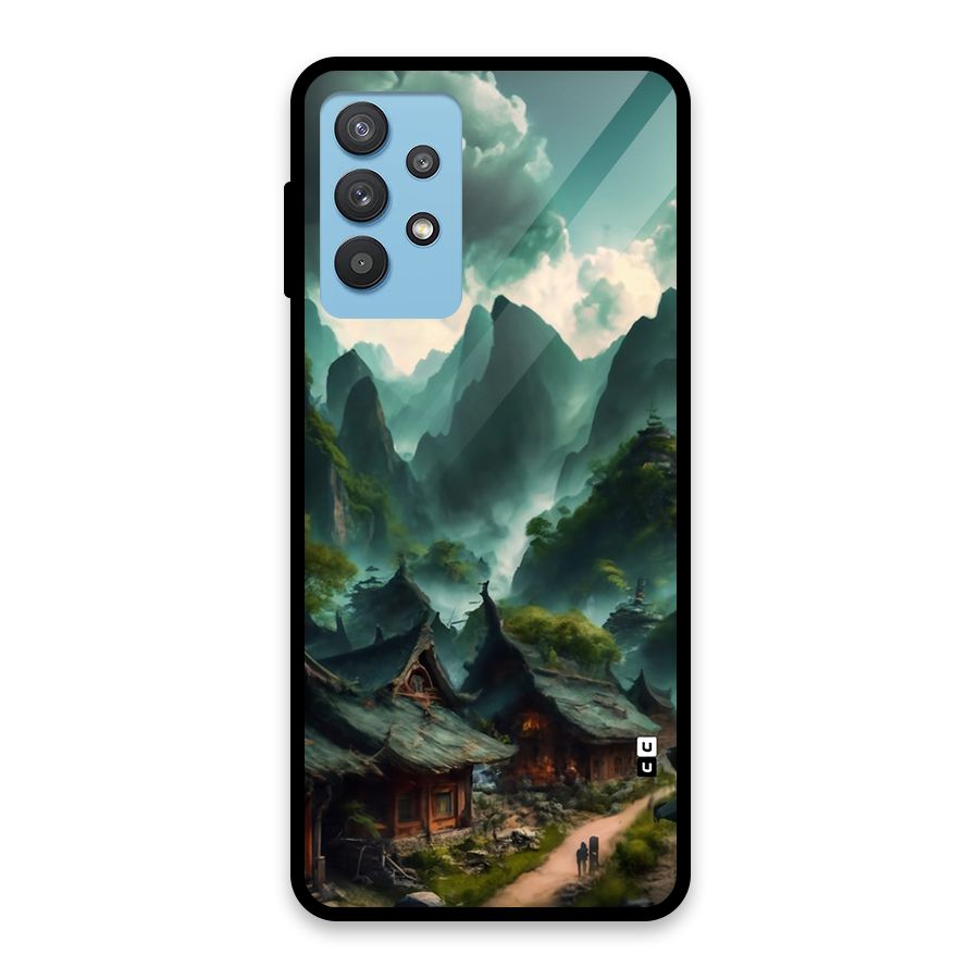 Ancient Village Glass Back Case for Galaxy M32 5G