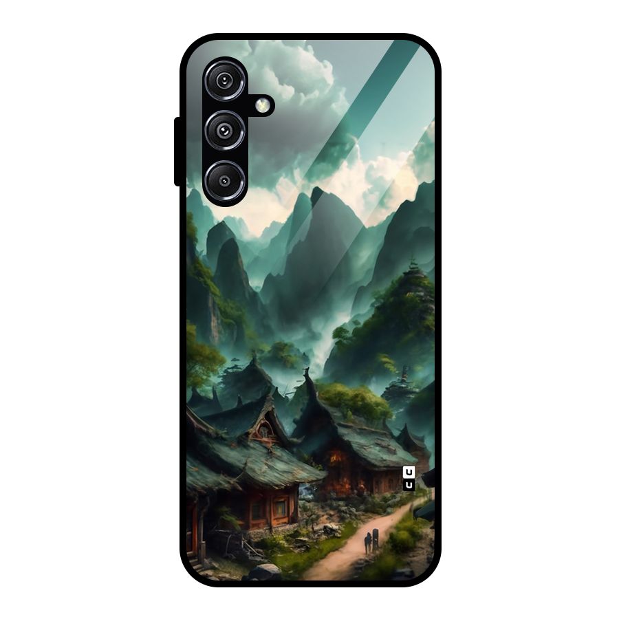 Ancient Village Glass Back Case for Galaxy M34 5G