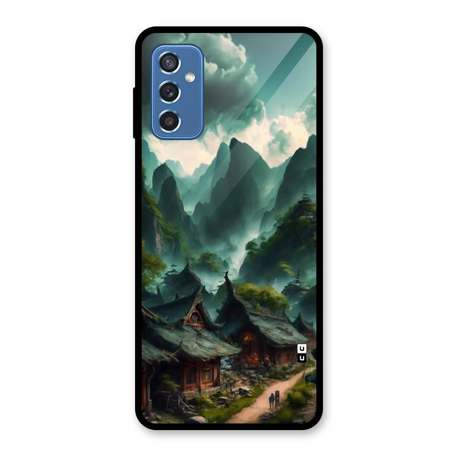 Ancient Village Glass Back Case for Galaxy M52 5G
