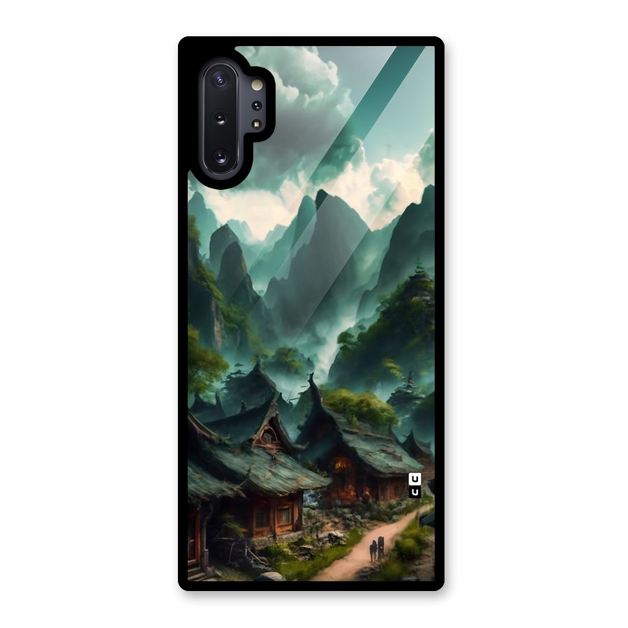 Ancient Village Glass Back Case for Galaxy Note 10 Plus