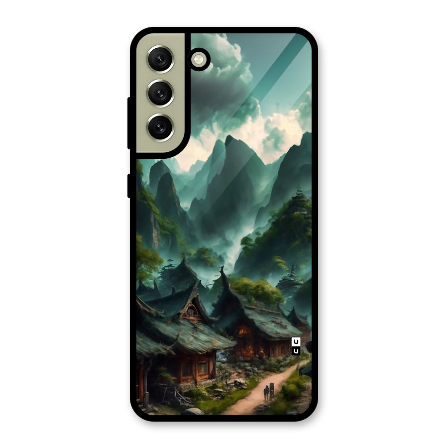 Ancient Village Glass Back Case for Galaxy S21 FE 5G