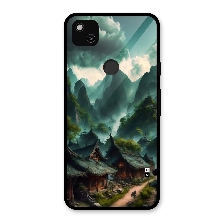 Ancient Village Glass Back Case for Google Pixel 4a