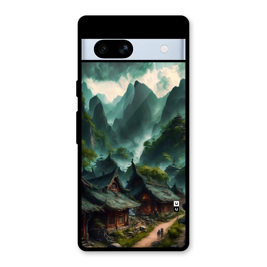 Ancient Village Glass Back Case for Google Pixel 7a