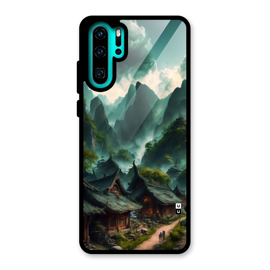 Ancient Village Glass Back Case for Huawei P30 Pro