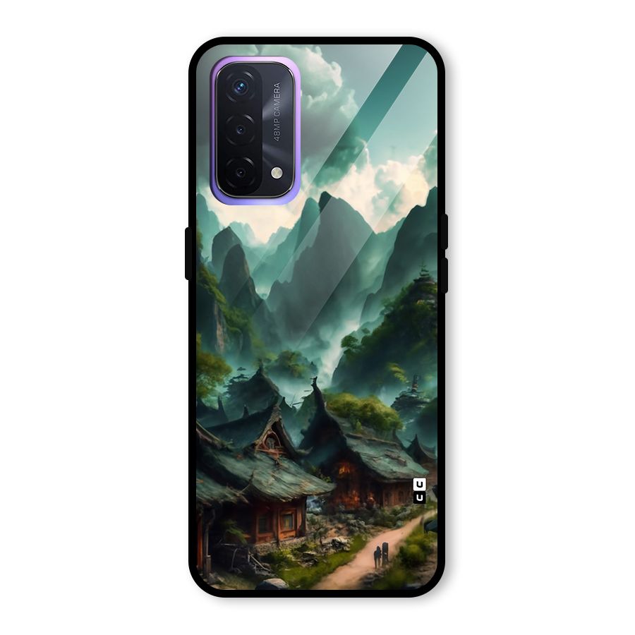 Ancient Village Glass Back Case for Oppo A74 5G