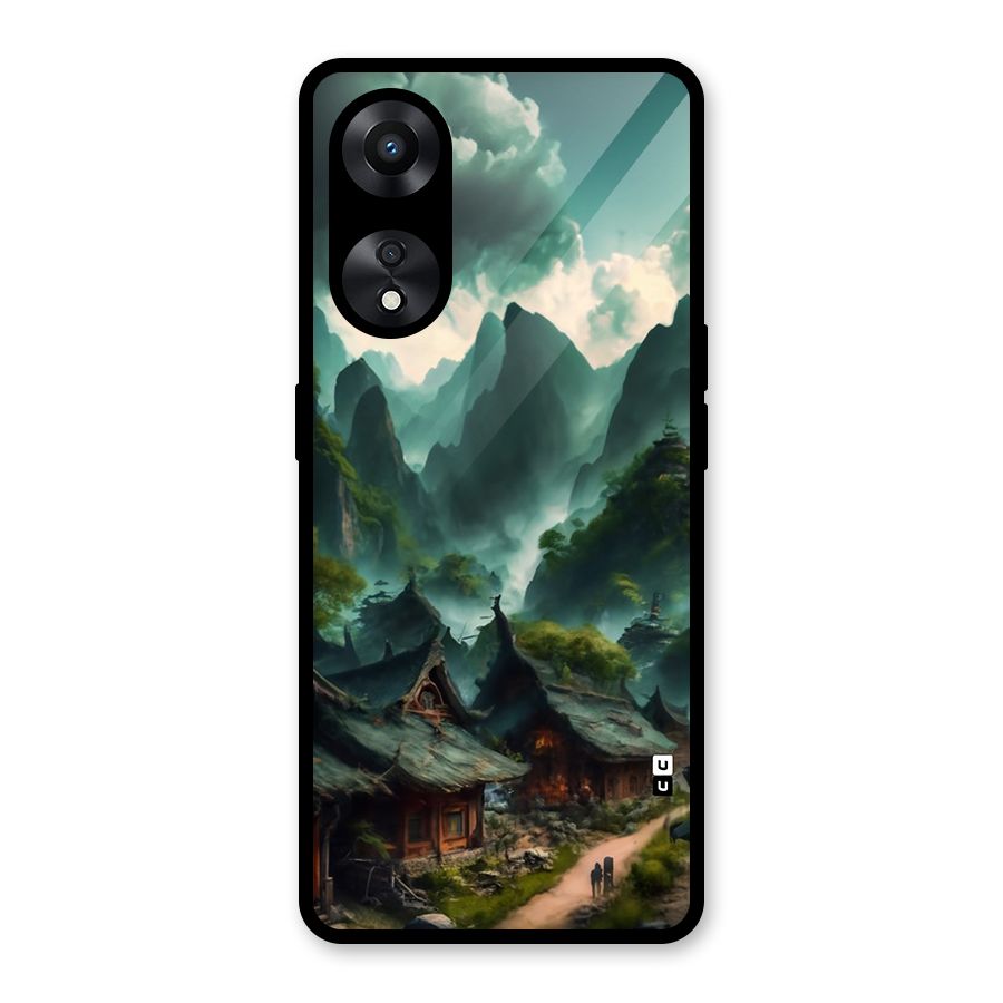 Ancient Village Glass Back Case for Oppo A78