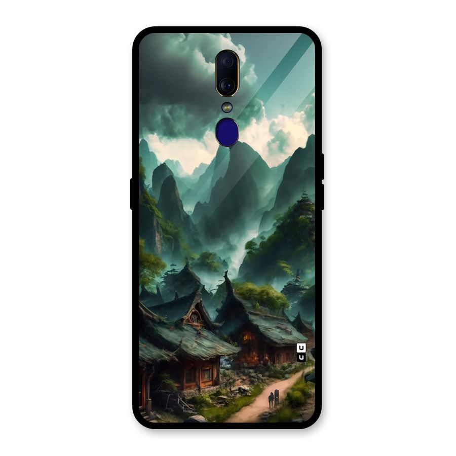 Ancient Village Glass Back Case for Oppo F11