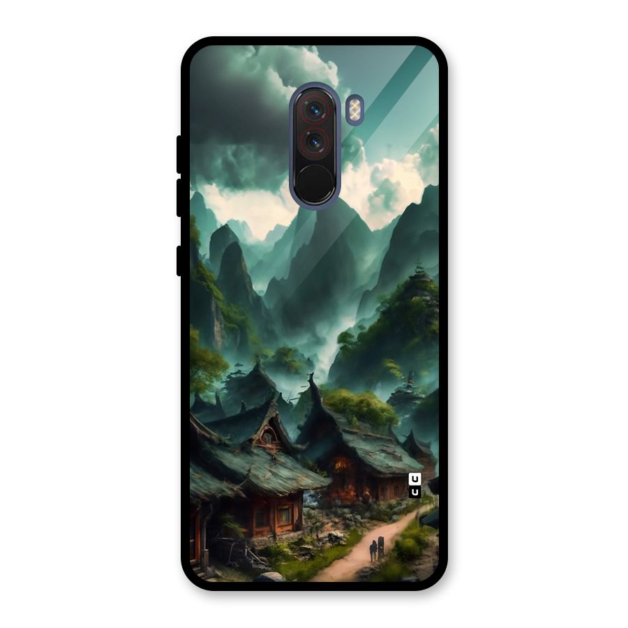 Ancient Village Glass Back Case for Poco F1