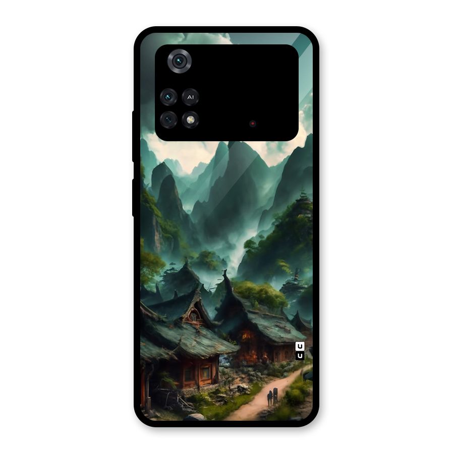 Ancient Village Glass Back Case for Poco M4 Pro 4G