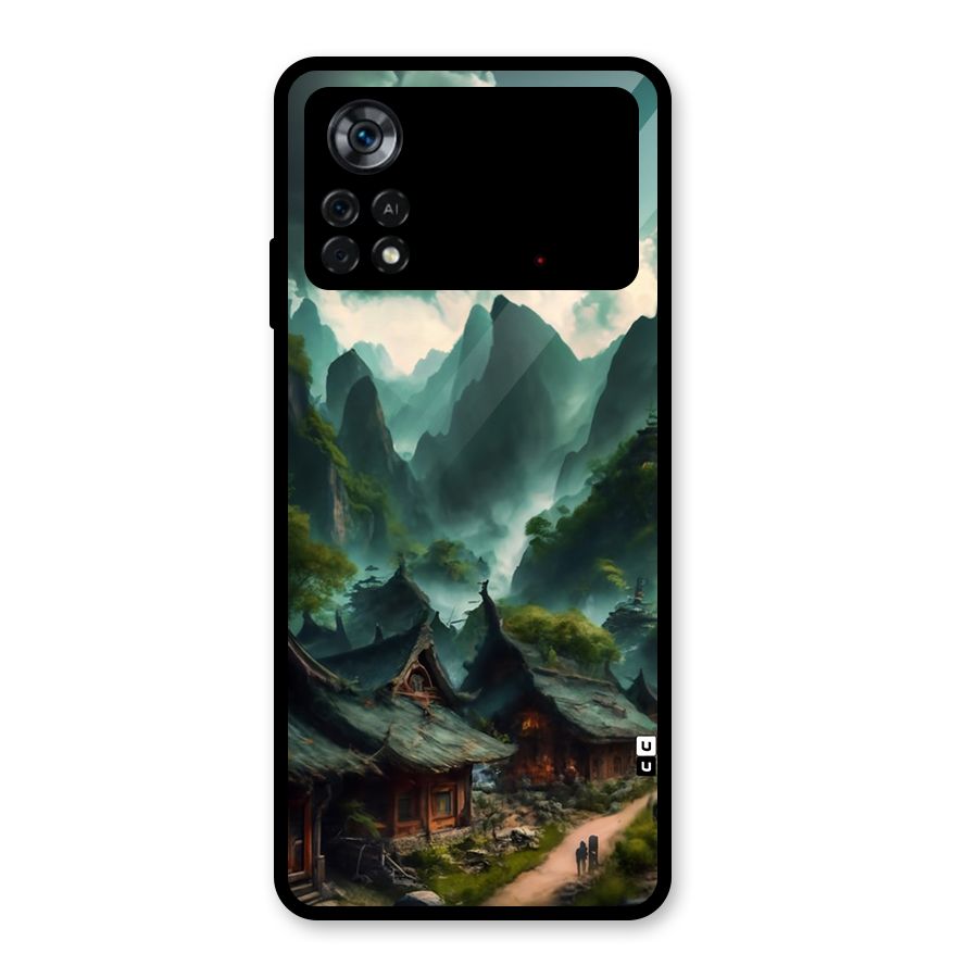 Ancient Village Glass Back Case for Poco X4 Pro 5G