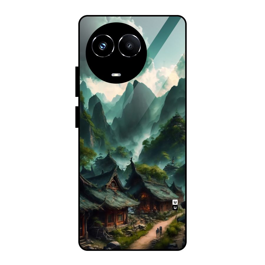 Ancient Village Glass Back Case for Realme 11X