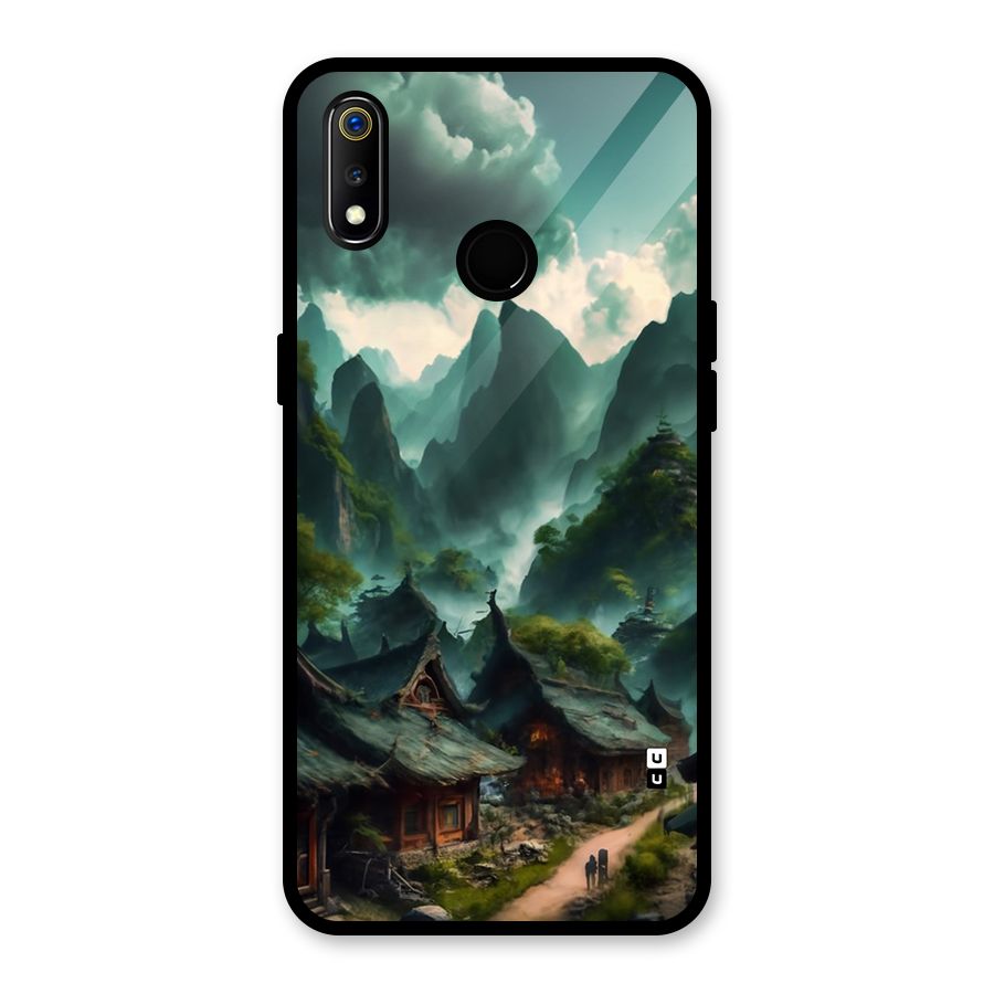 Ancient Village Glass Back Case for Realme 3
