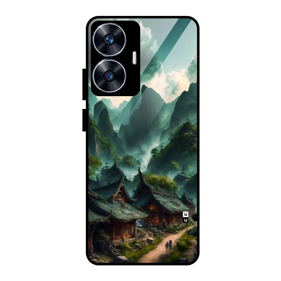 Ancient Village Glass Back Case for Realme Narzo N55
