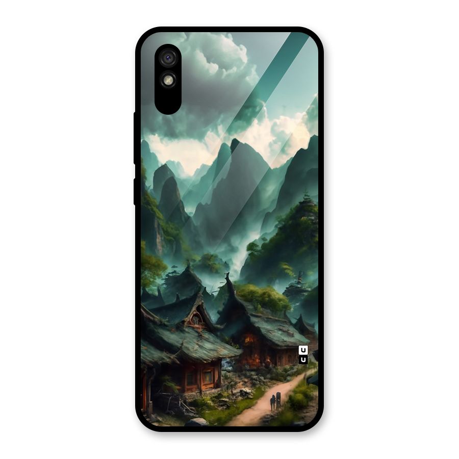 Ancient Village Glass Back Case for Redmi 9A