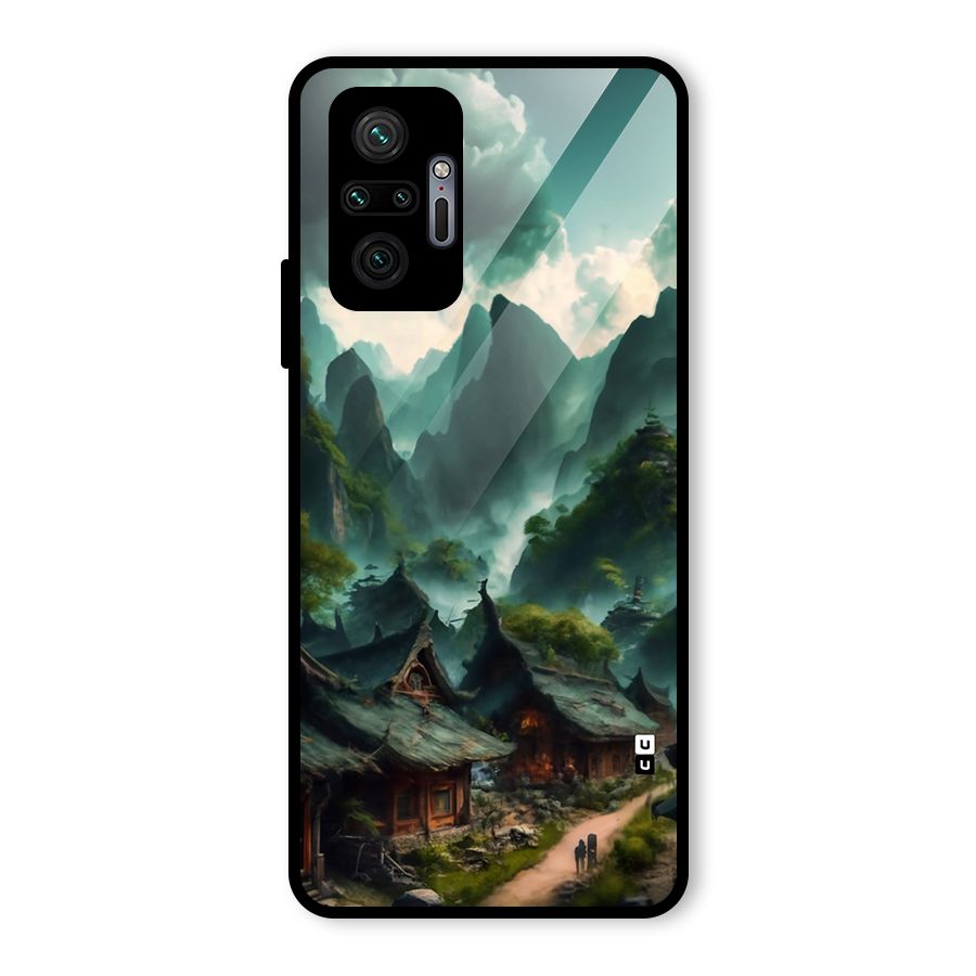 Ancient Village Glass Back Case for Redmi Note 10 Pro Max