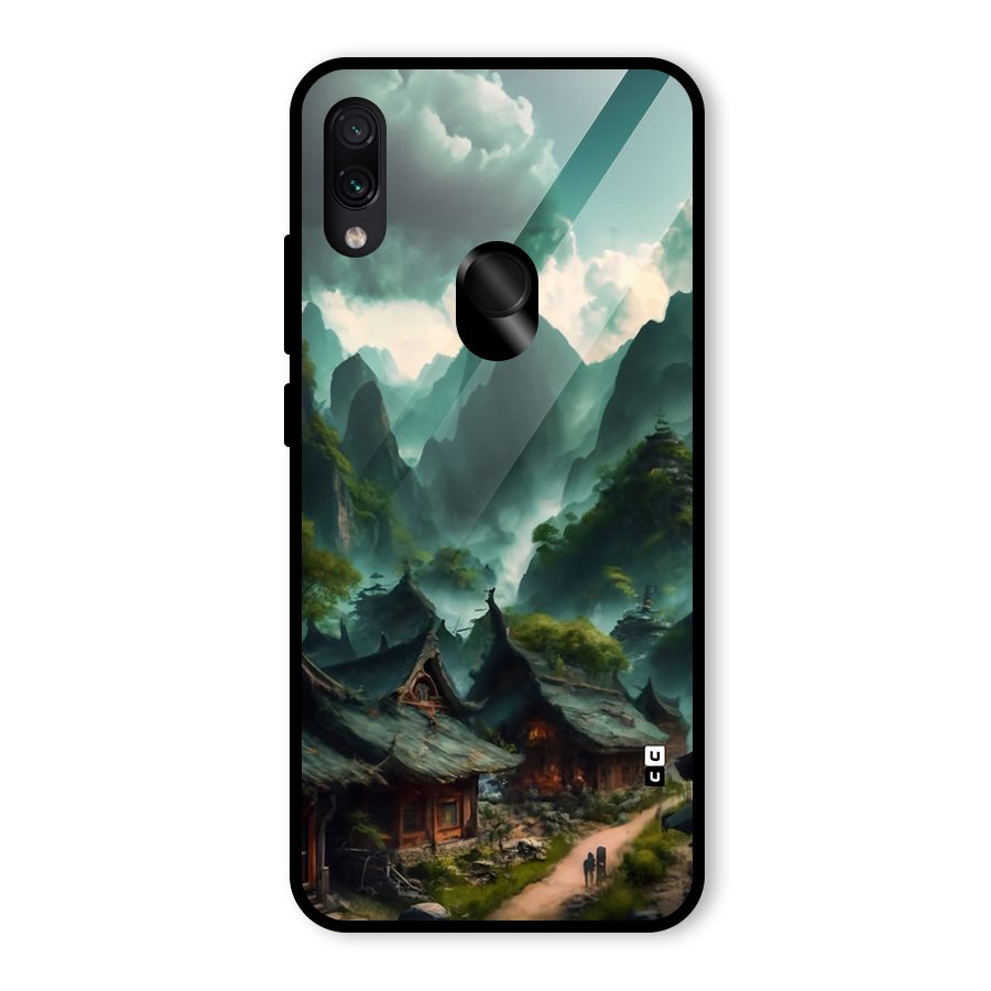 Ancient Village Glass Back Case for Redmi Note 7 Pro