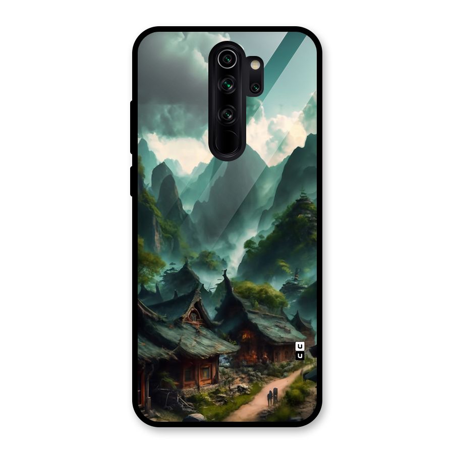 Ancient Village Glass Back Case for Redmi Note 8 Pro