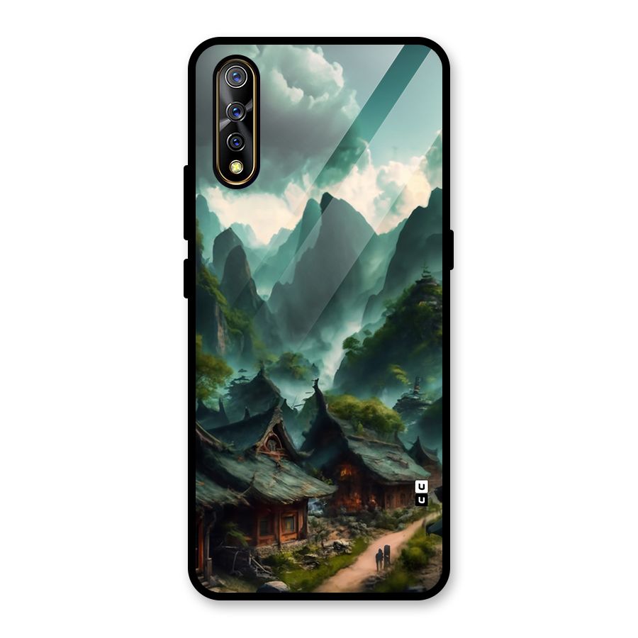 Ancient Village Glass Back Case for Vivo S1