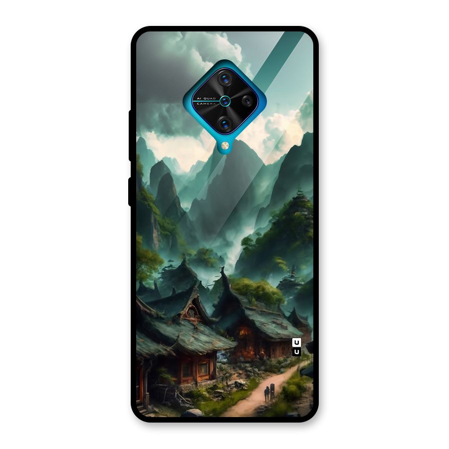 Ancient Village Glass Back Case for Vivo S1 Pro