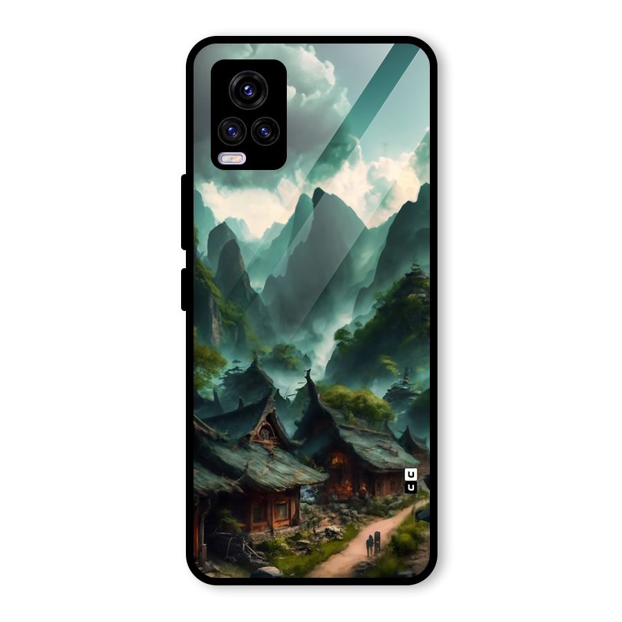 Ancient Village Glass Back Case for Vivo V20 2021
