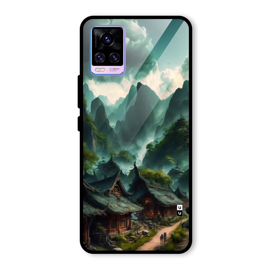 Ancient Village Glass Back Case for Vivo V20 Pro