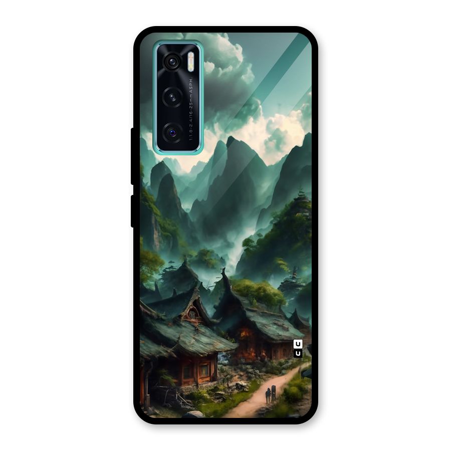Ancient Village Glass Back Case for Vivo V20 SE