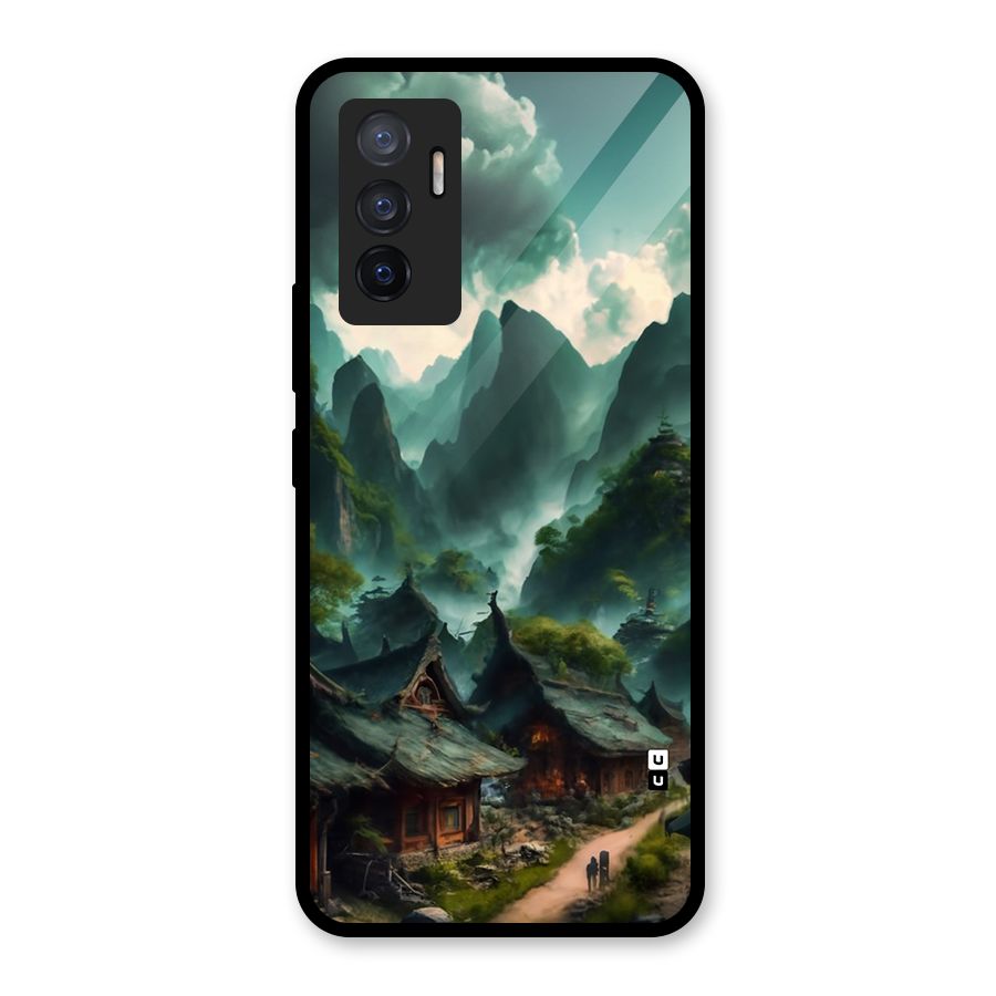 Ancient Village Glass Back Case for Vivo V23e