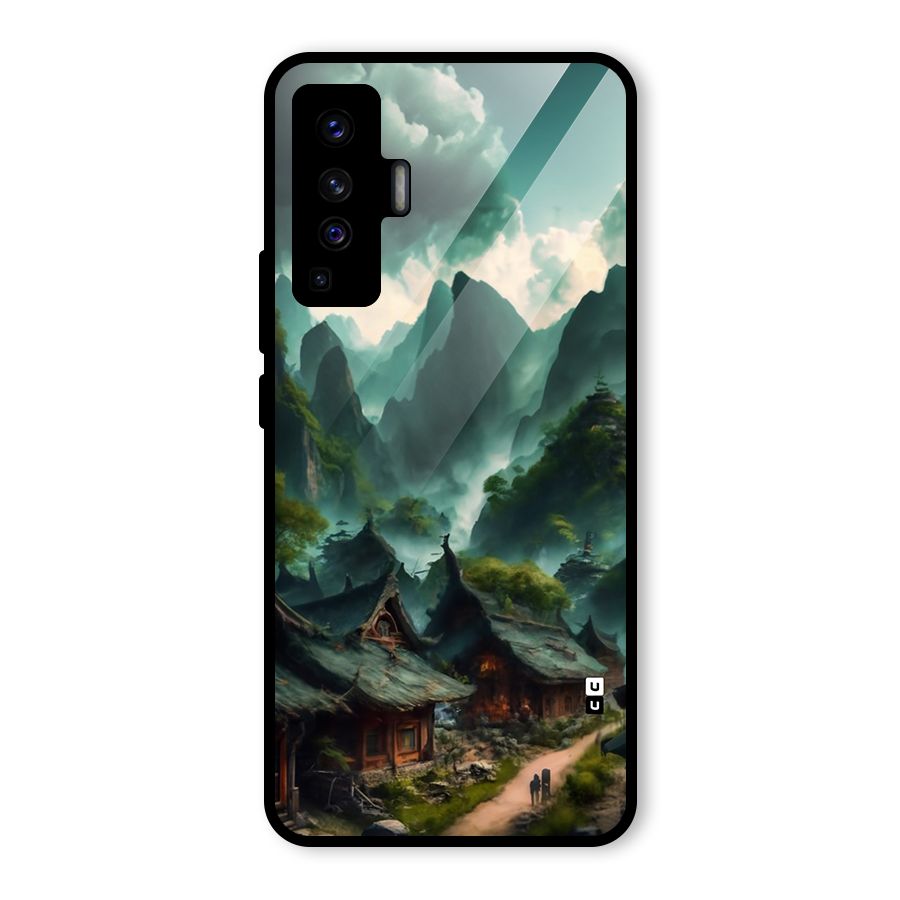 Ancient Village Glass Back Case for Vivo X50