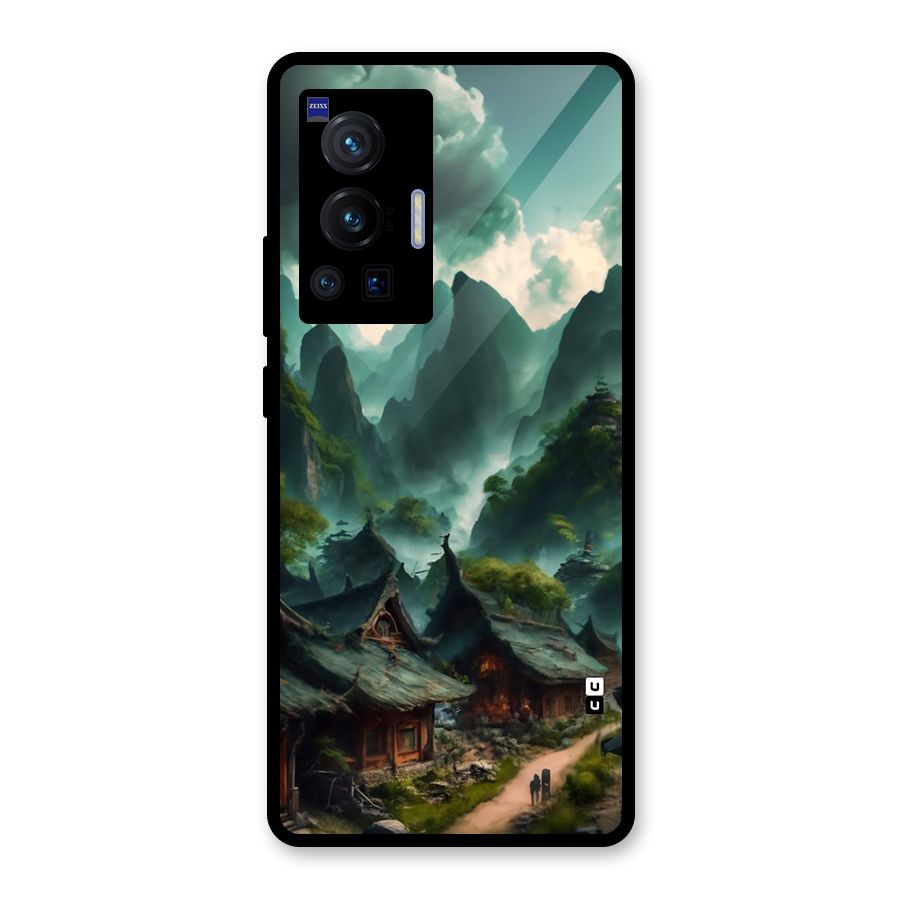 Ancient Village Glass Back Case for Vivo X70 Pro