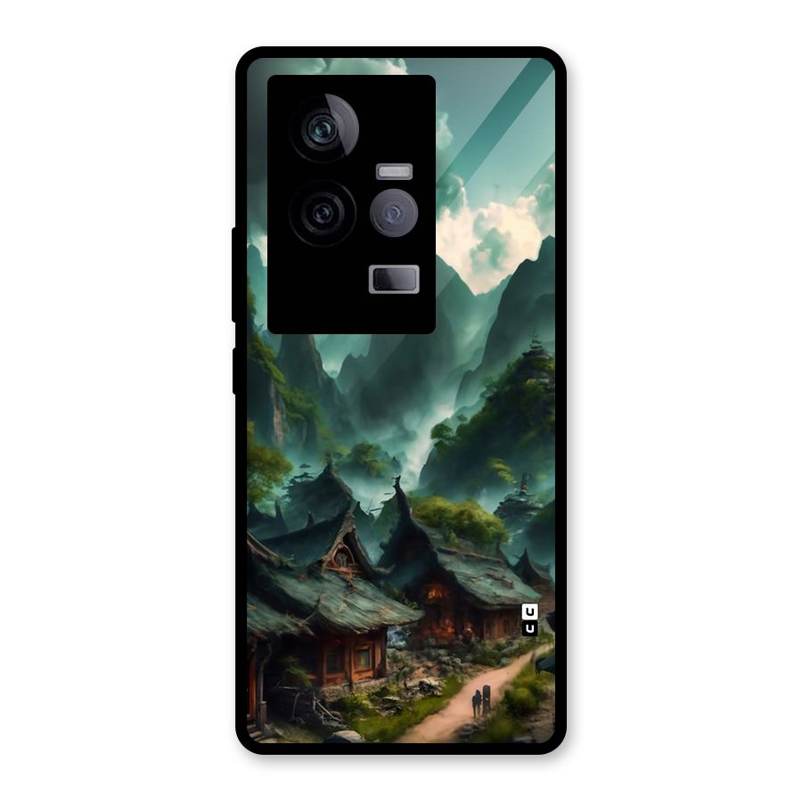 Ancient Village Glass Back Case for Vivo iQOO 11 5G