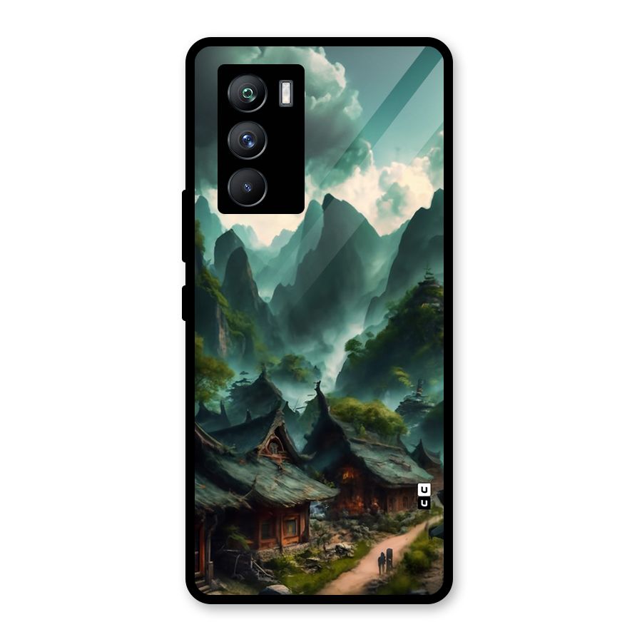 Ancient Village Glass Back Case for Vivo iQOO 9 SE