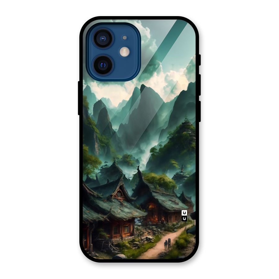 Ancient Village Glass Back Case for iPhone 12 Mini