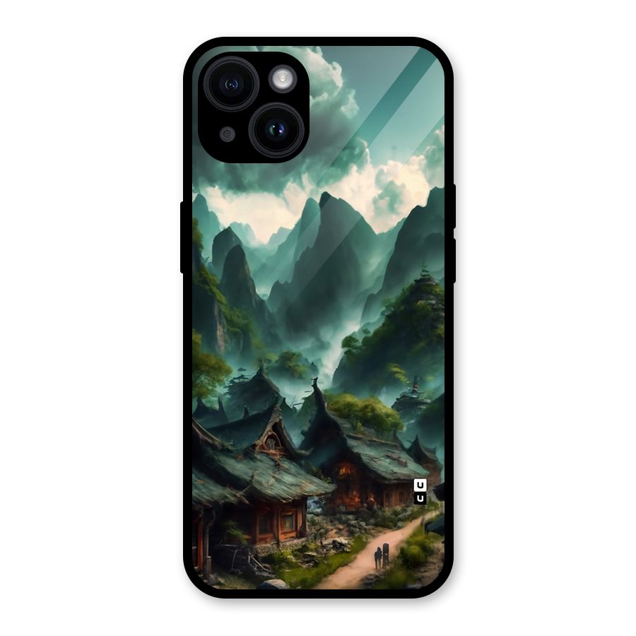 Ancient Village Glass Back Case for iPhone 14