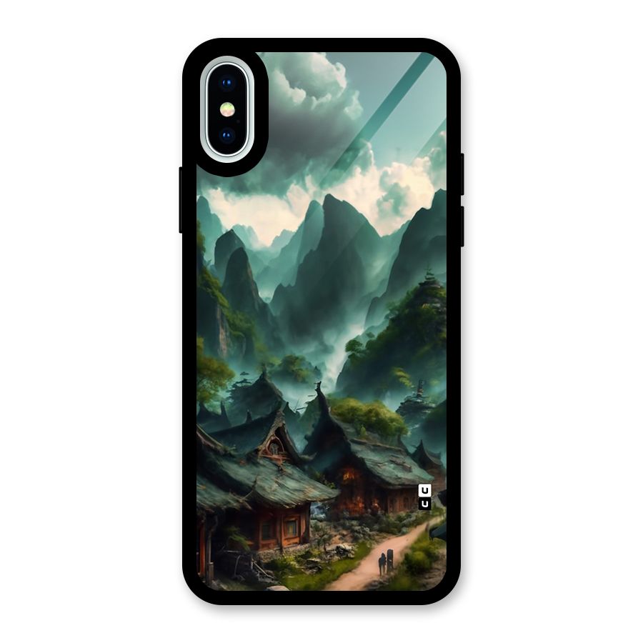 Ancient Village Glass Back Case for iPhone X