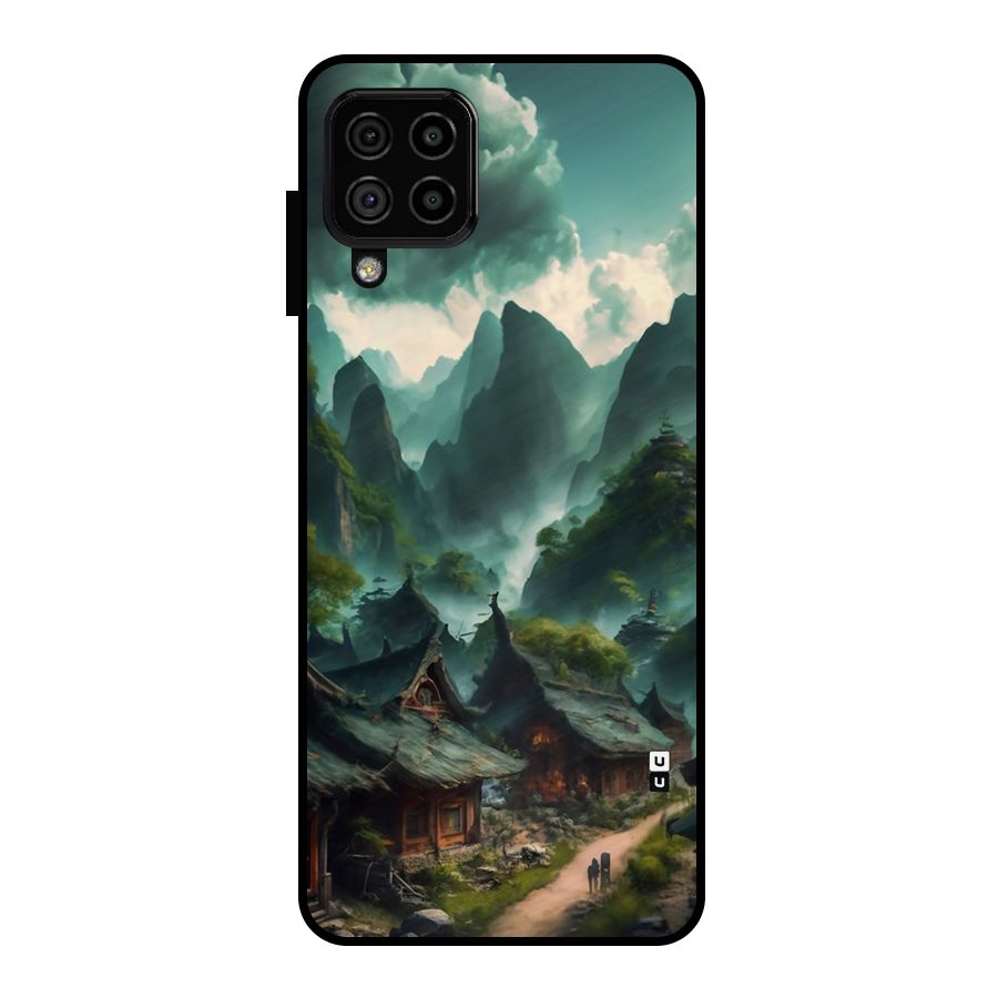 Ancient Village Metal Back Case for Galaxy A22 4G
