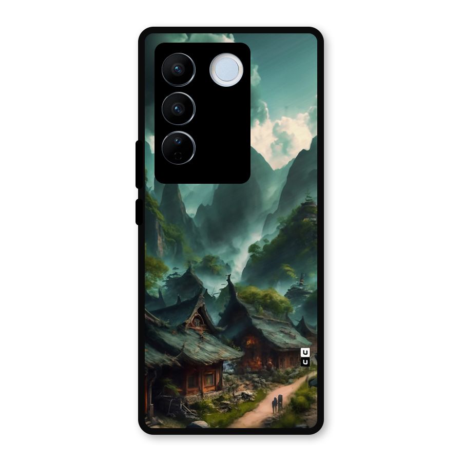 Ancient Village Metal Back Case for Vivo V27