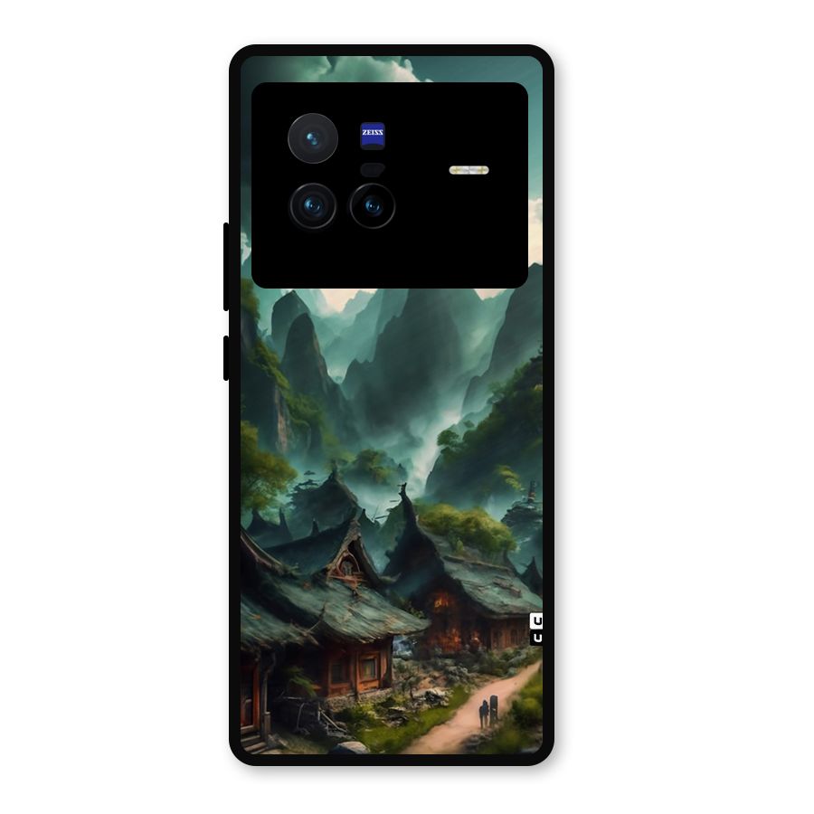 Ancient Village Metal Back Case for Vivo X80