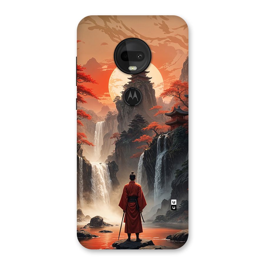 Ancient Waterfall Back Case for Moto G7