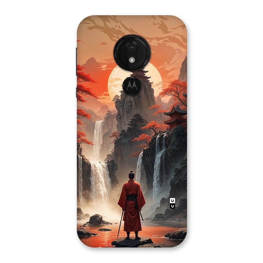 Ancient Waterfall Back Case for Moto G7 Power