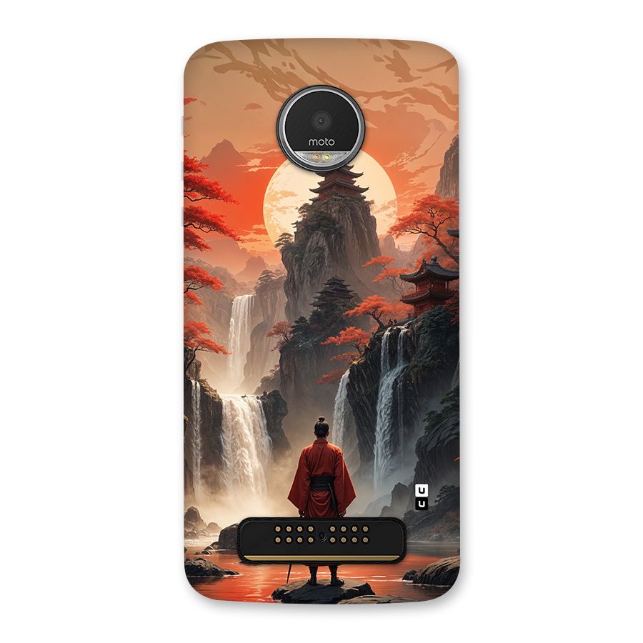 Ancient Waterfall Back Case for Moto Z Play