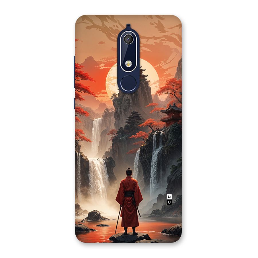 Ancient Waterfall Back Case for Nokia 5.1