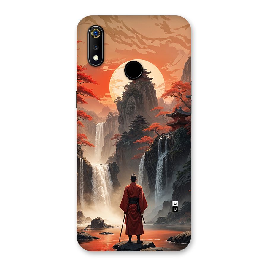 Ancient Waterfall Back Case for Realme 3