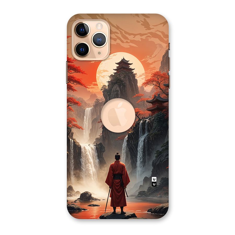 Ancient Waterfall Back Case for iPhone 11 Pro Max Logo Cut