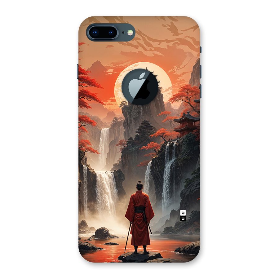 Ancient Waterfall Back Case for iPhone 7 Plus Logo Cut