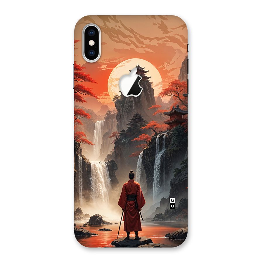 Ancient Waterfall Back Case for iPhone XS Max Apple Cut