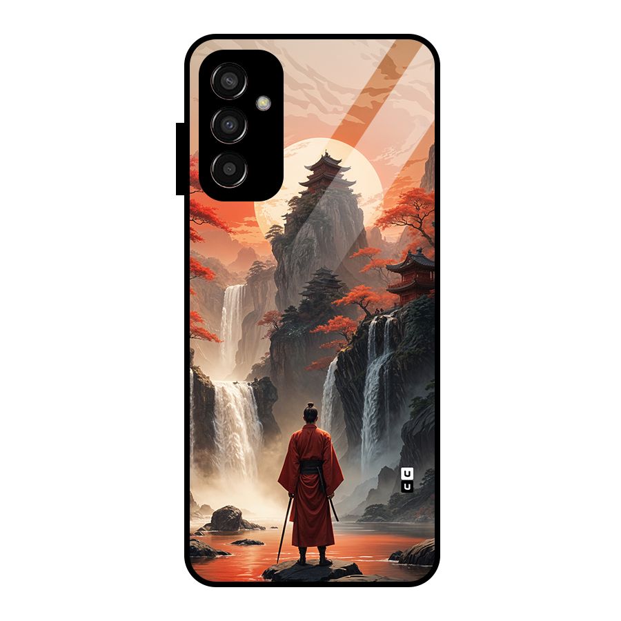 Ancient Waterfall Glass Back Case for Galaxy F13