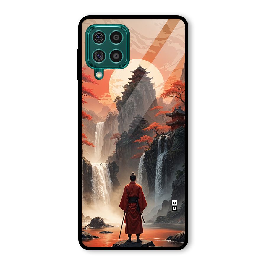 Ancient Waterfall Glass Back Case for Galaxy F62